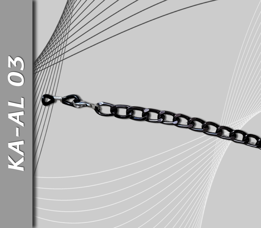 Cadena de Aluminio, Negra