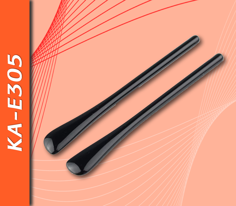 Terminales de PVC, Negro, 65mm